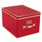 Simplify Storage Box, 11.81 in L, 15.75 in W, 11.81 in H, Red, Polyester 9071-RED - alternate 1